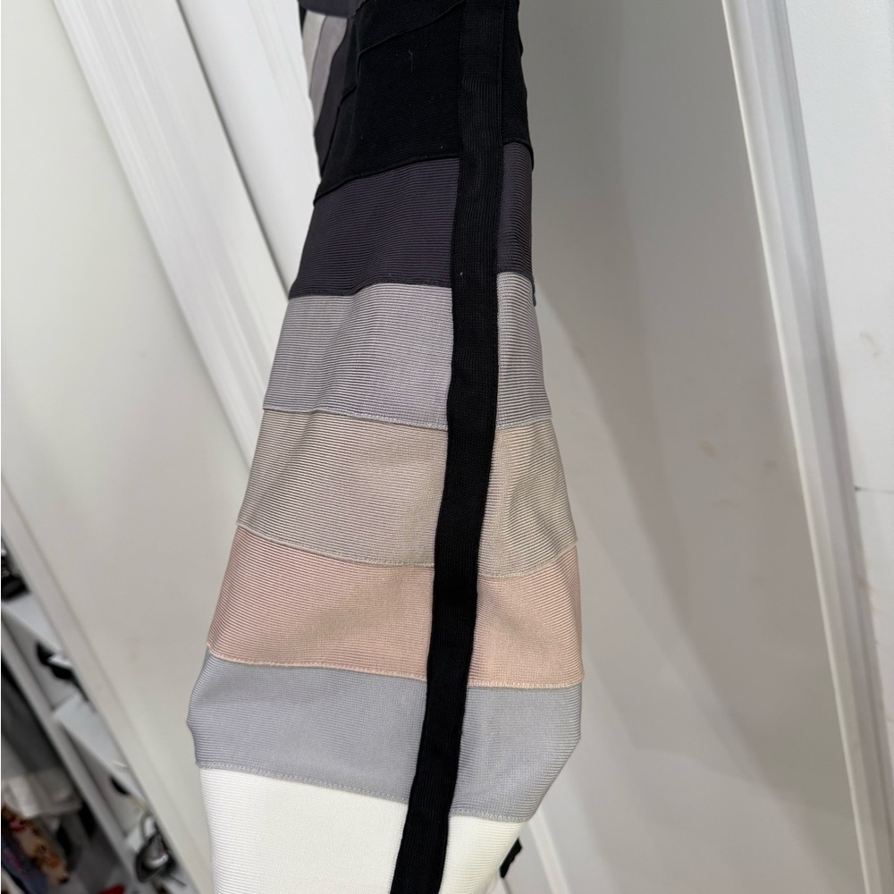 Source Unknown Multi-Toned Striped Mini Dress - image 2